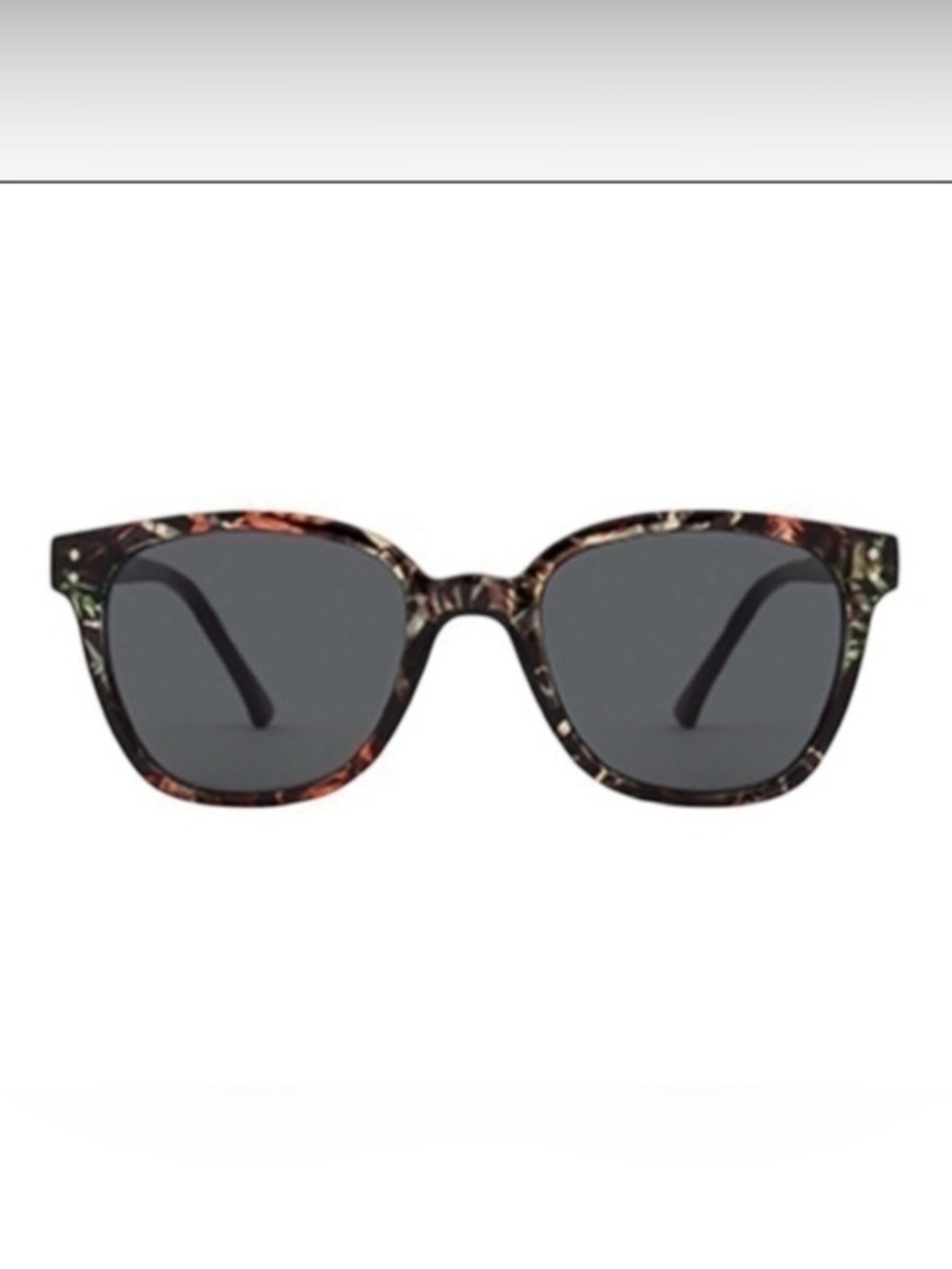 KOMONO Renee Fern Sunglasses NEW Black UV400 floral